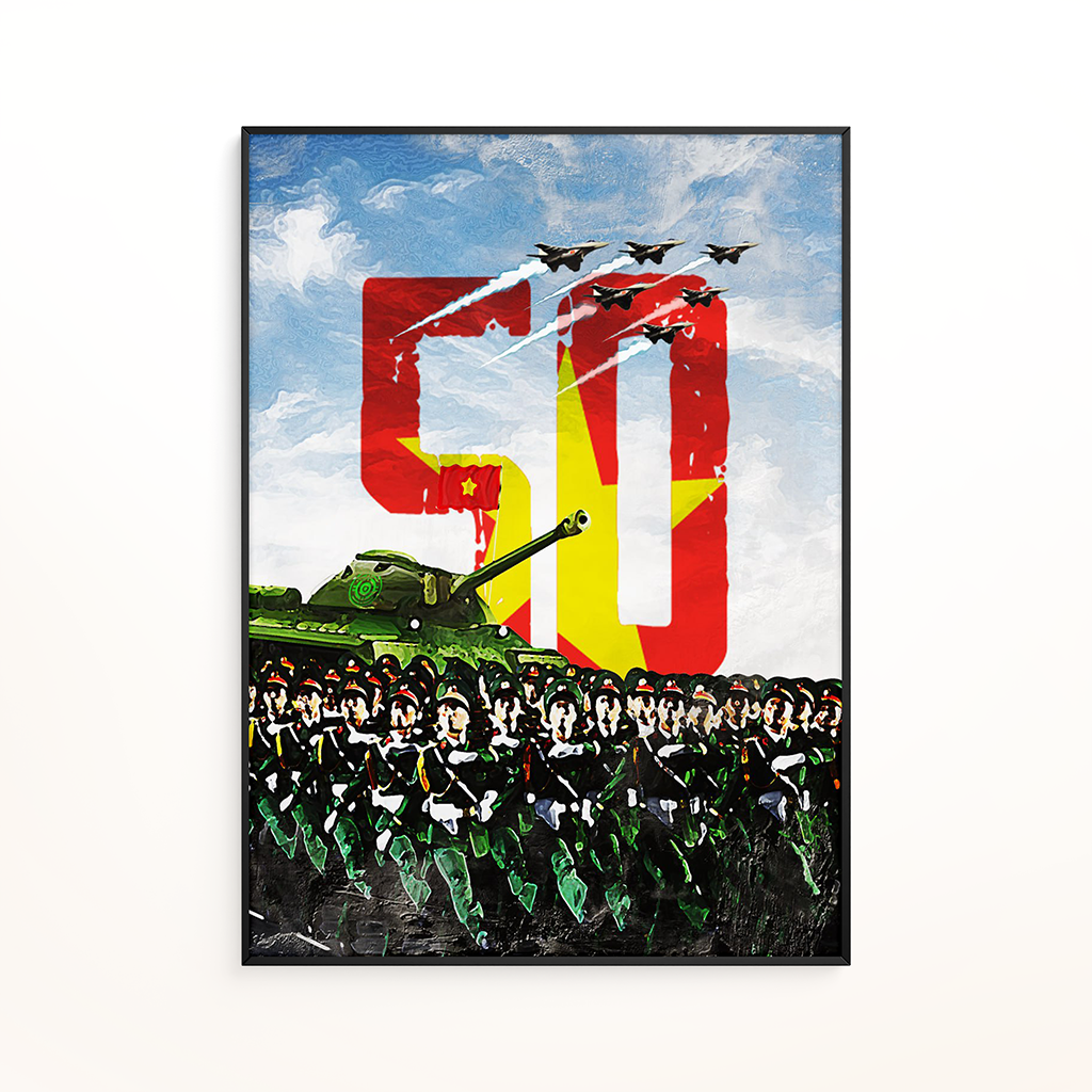 Spring Into Victory Great Victory of Spring – Tranh Nghệ Thuật Mùa Xuân Chiến Thắng & Tái Sinh
